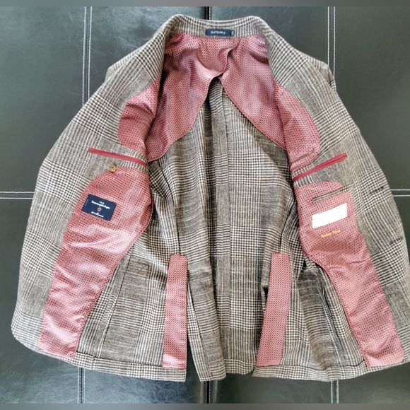 SuitSupply Mid-Brown Check Havana Jacket - Picture 9 of 15